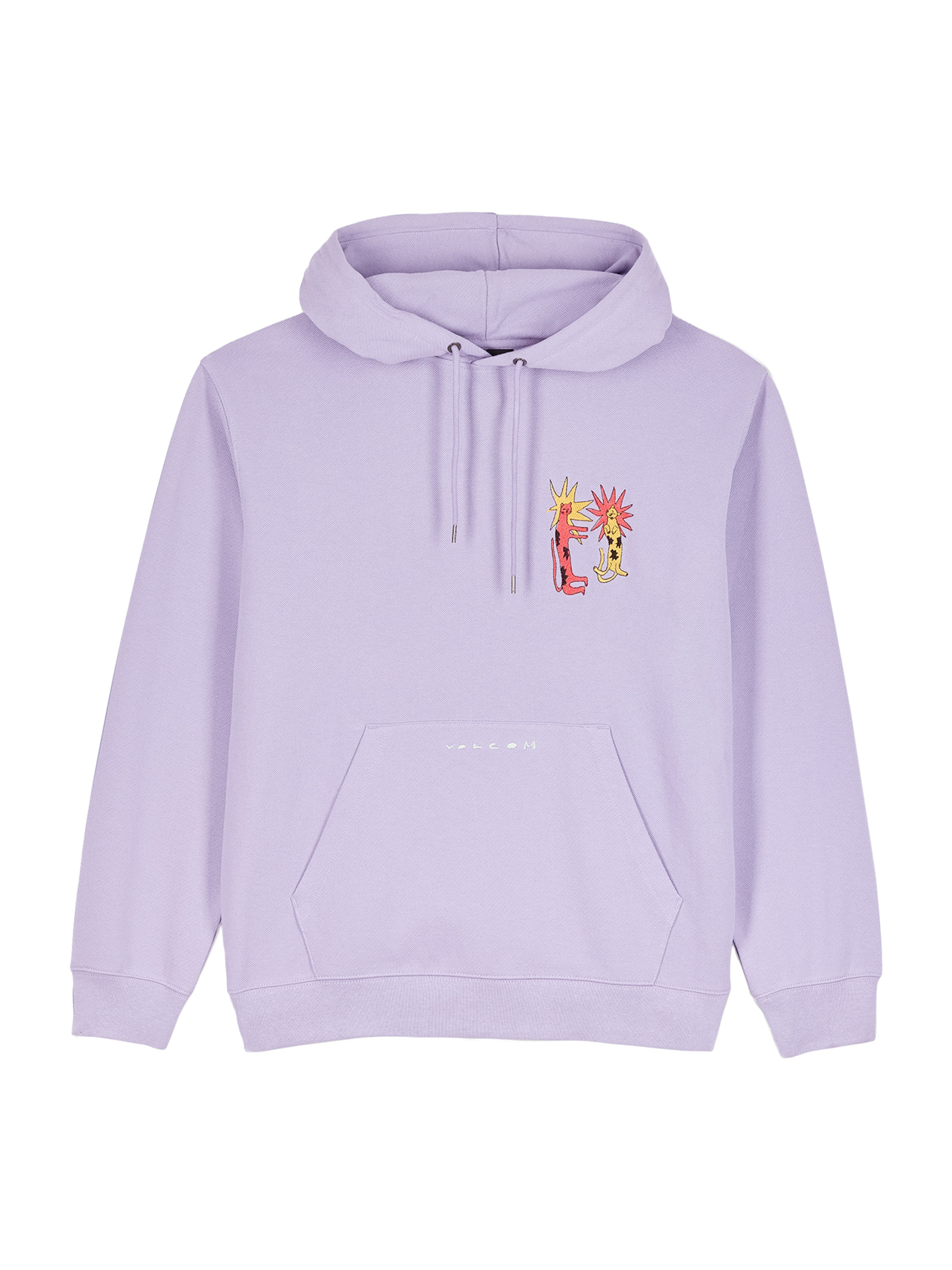 Volcom Sweater 'Longo Cats' in Yellow / Purple / Red, Item view