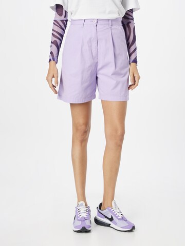 Regular Pantalon Monki en violet : devant