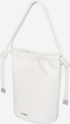 Borsa a mano di Calvin Klein in bianco: frontale