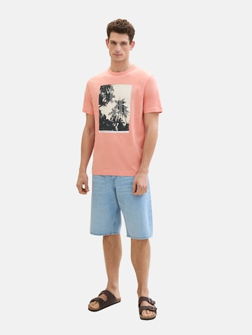 TOM TAILOR T-Shirt in Orange