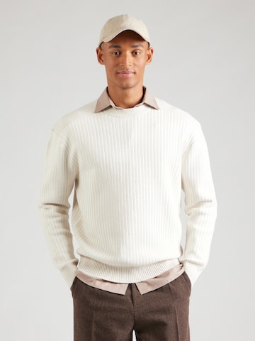 BOSS - Pullover em branco: frente