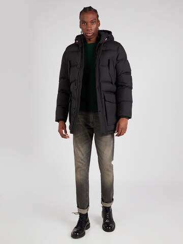 TOMMY HILFIGER Winterparka in Zwart