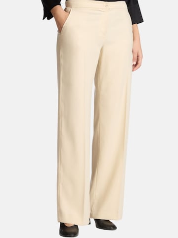 Regular Pantalon Elena Mirò en beige : devant