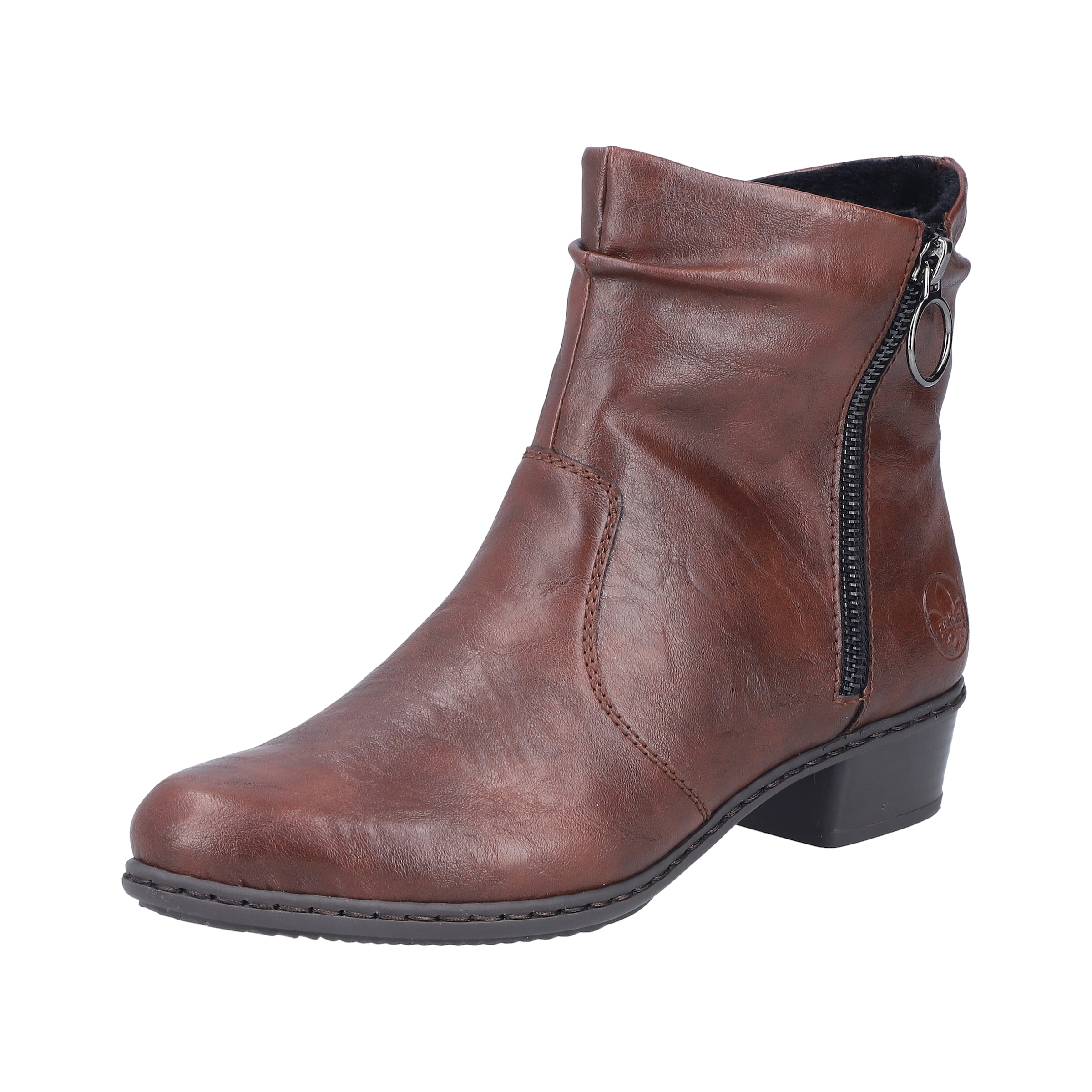 Bottines Rieker en marron : devant
