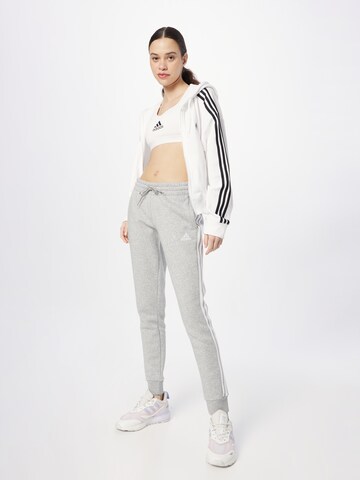 ADIDAS SPORTSWEAR Tapered Sporthose '3S FL' in Grau