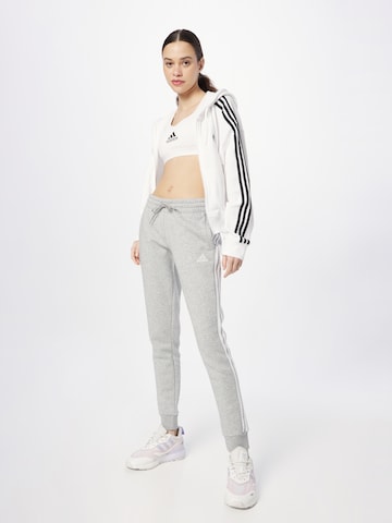 ADIDAS SPORTSWEAR Tapered Sportsbukser '3S FL' i grå