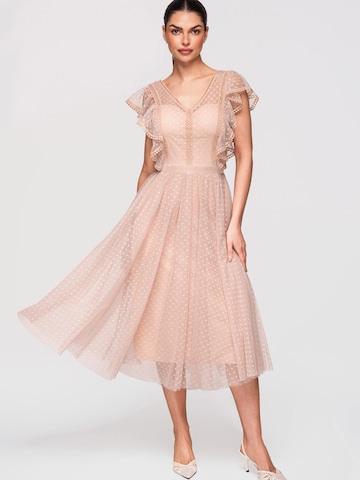 Ombre Dress in Beige