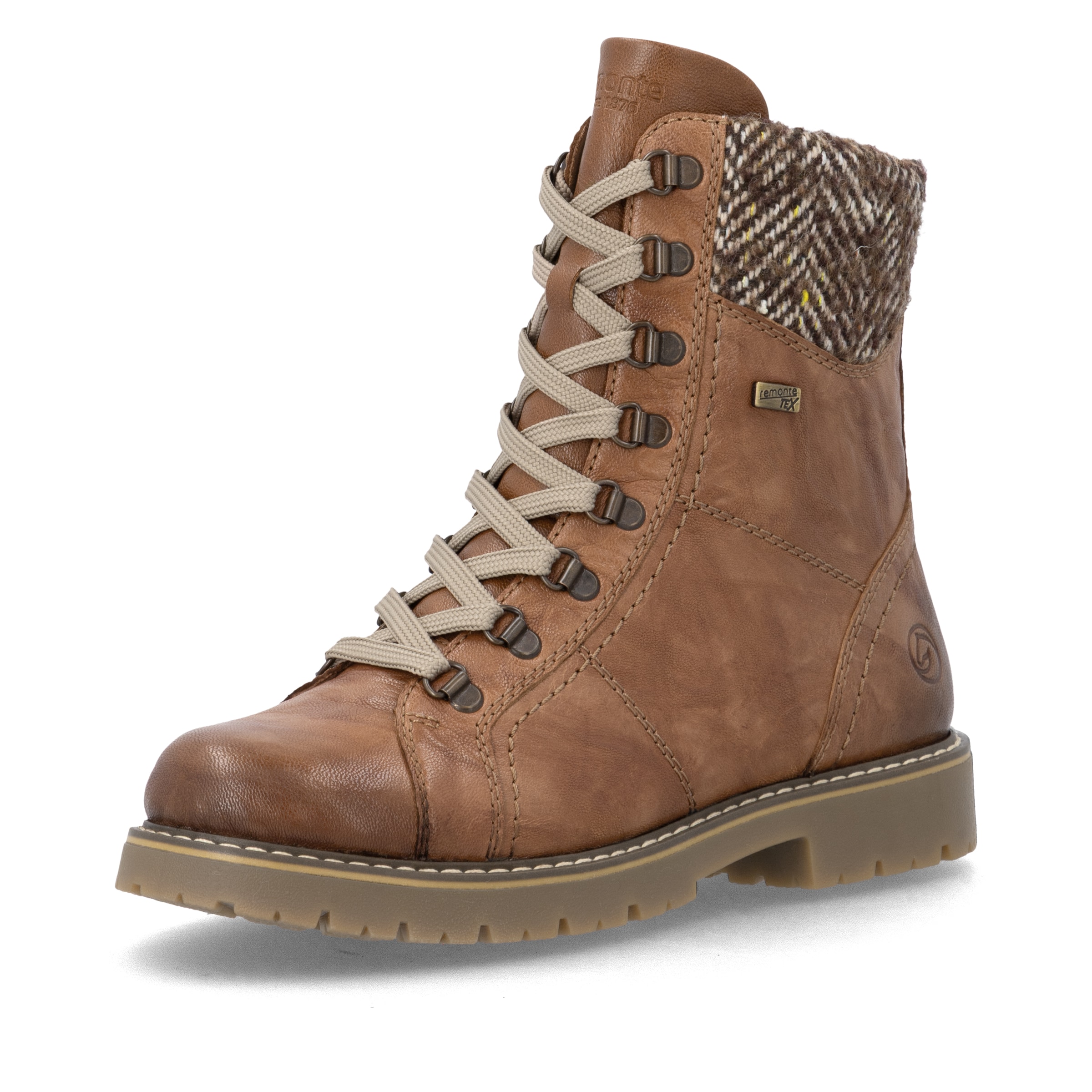 Bottines à lacets ' D9384 ' REMONTE en marron : devant