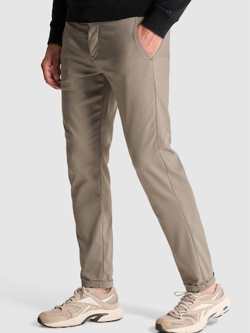 CAST IRON Tapered Chino trousers 'Cyclas tapered fit chino' in Brown