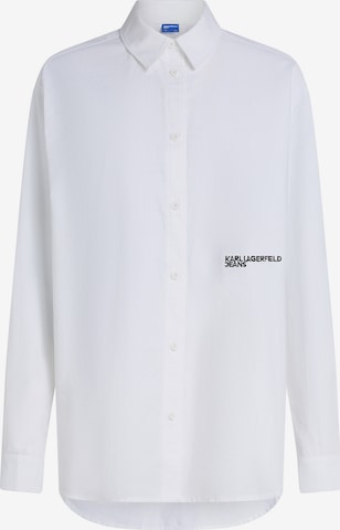 KARL LAGERFELD JEANS Pusero ' Oxford' värissä valkoinen: etupuoli
