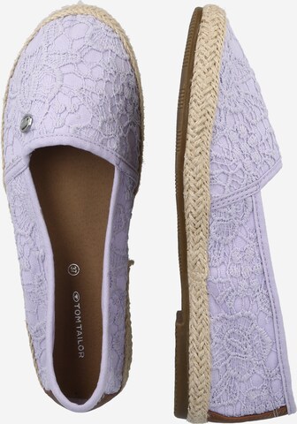 TOM TAILOR Espadrilles in Lila