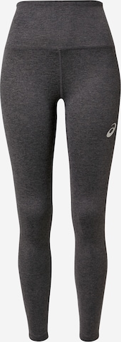 Skinny Pantalon de sport ASICS en noir : devant