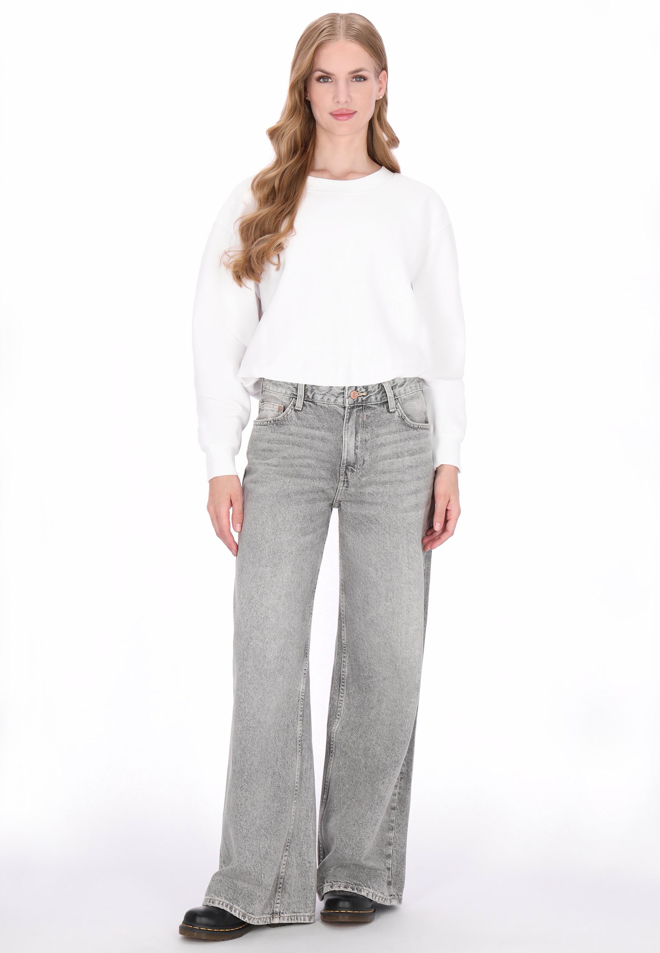 Sweat-shirt DreiMaster Vintage en blanc