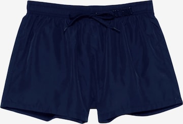 MOSCHINO Board Shorts 'Swimsuit with logo' in Blue: front