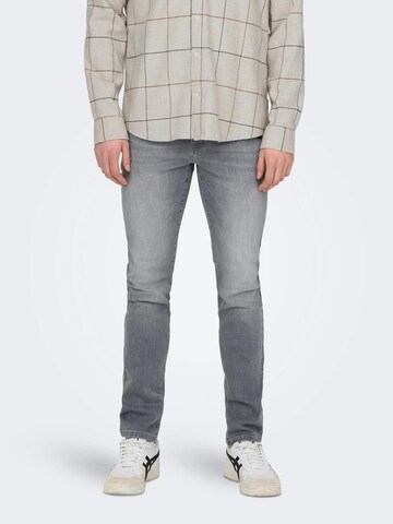 Only & Sons Slimfit Τζιν 'LOOM' σε γκρι