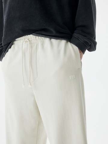 Pull&Bear Loosefit Broek in Wit