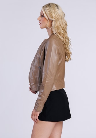 FREAKY NATION Átmeneti dzseki ' Leatherjacket ' - barna