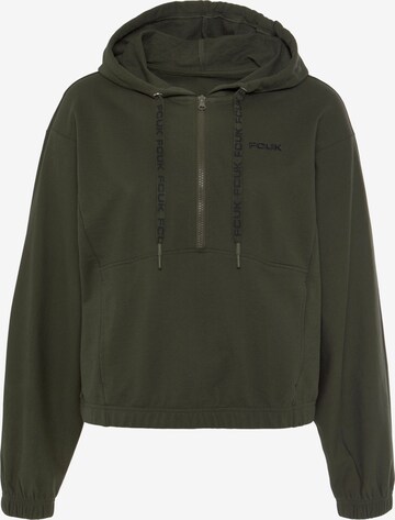 FCUK Sweatshirt in Green: front