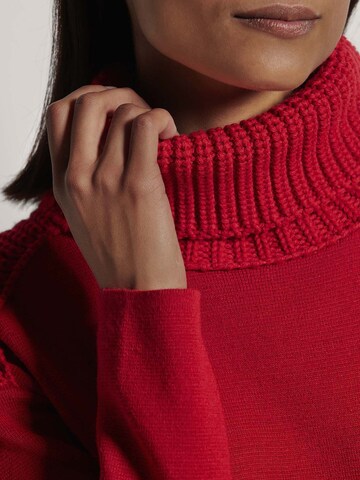 MADELEINE Gebreide jurk in Rood