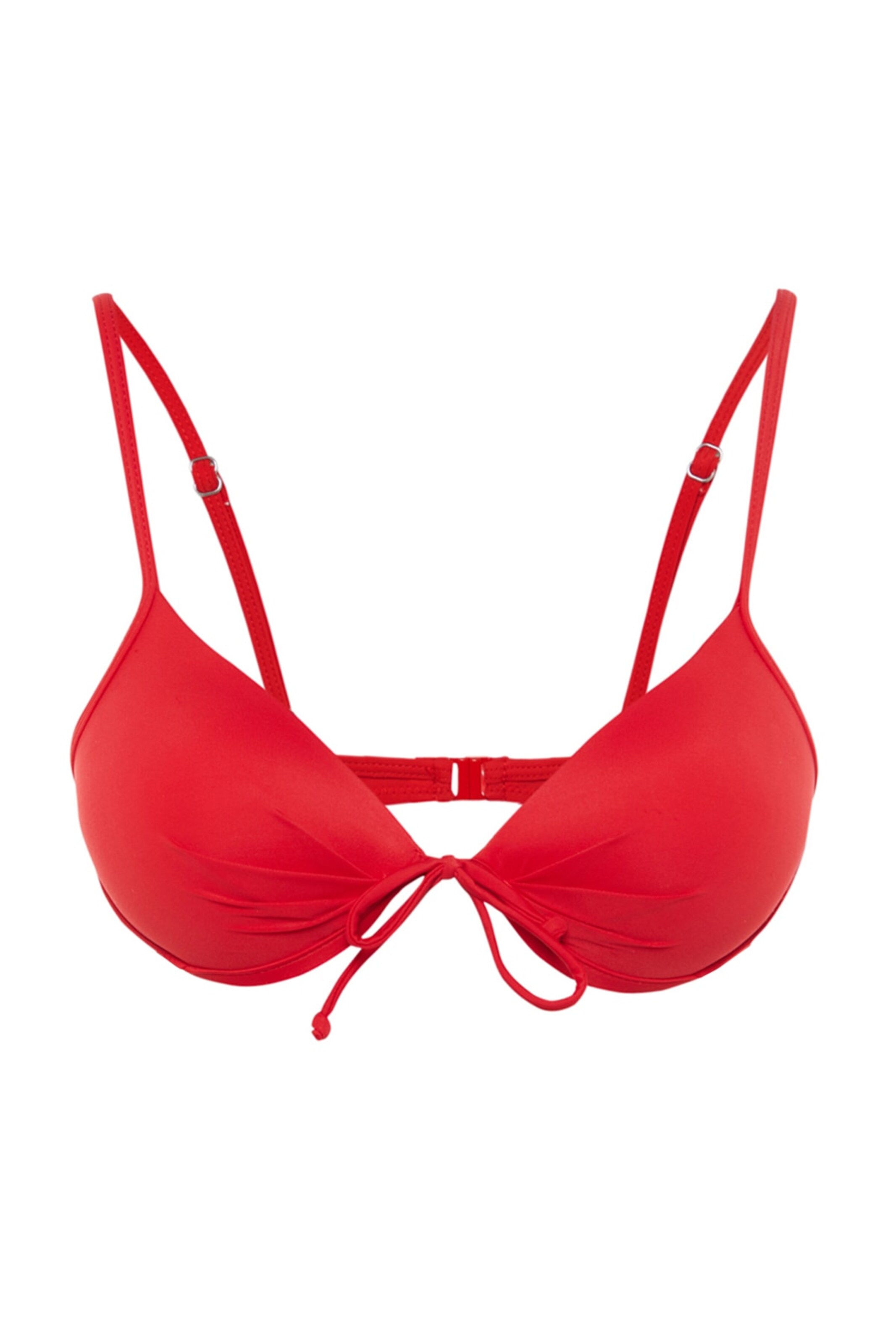 Triangle Hauts de bikini Trendyol en rouge : devant