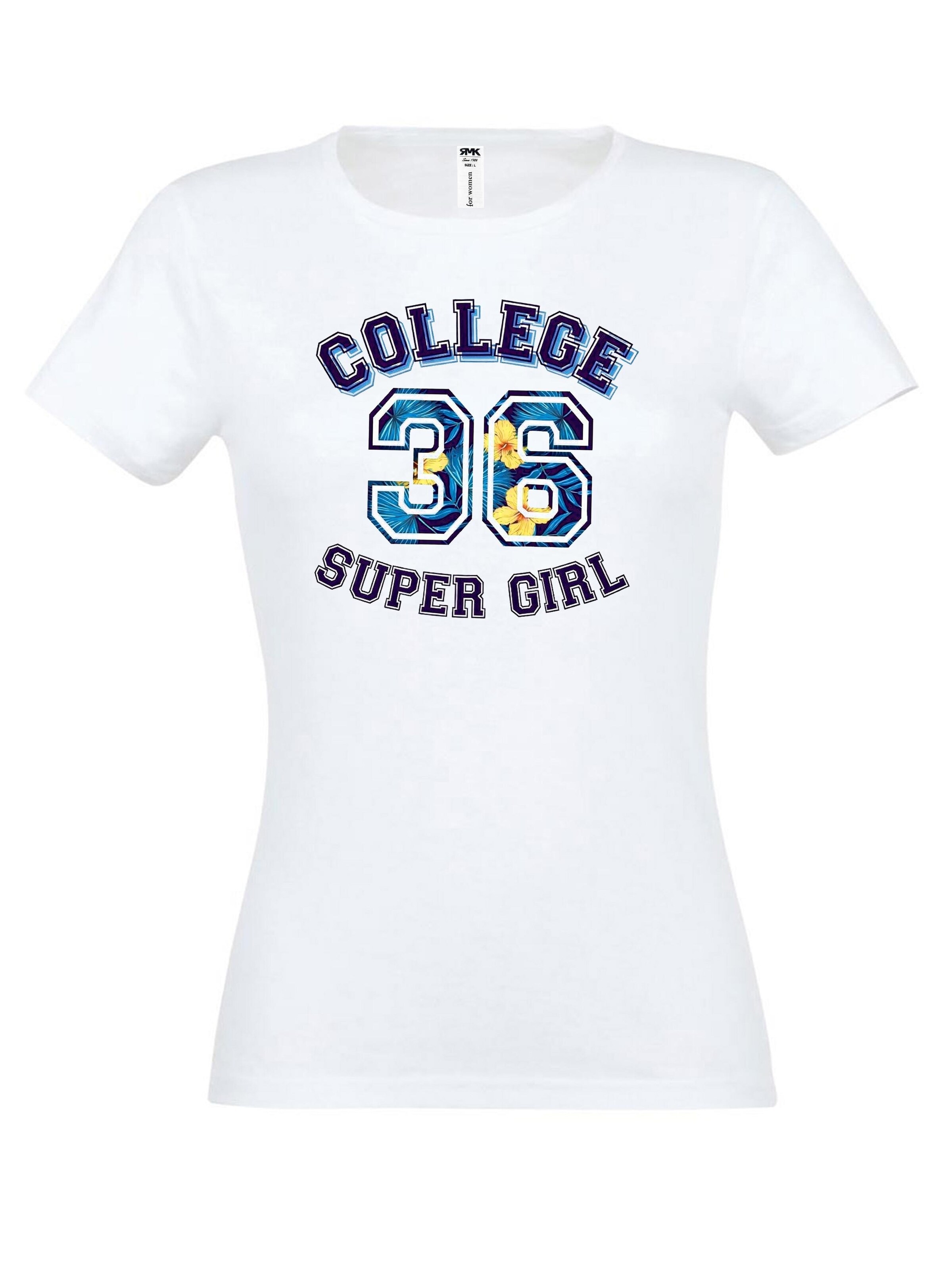 RMK Shirt 'College 36'‌‌ in Weiß: Vorderseite