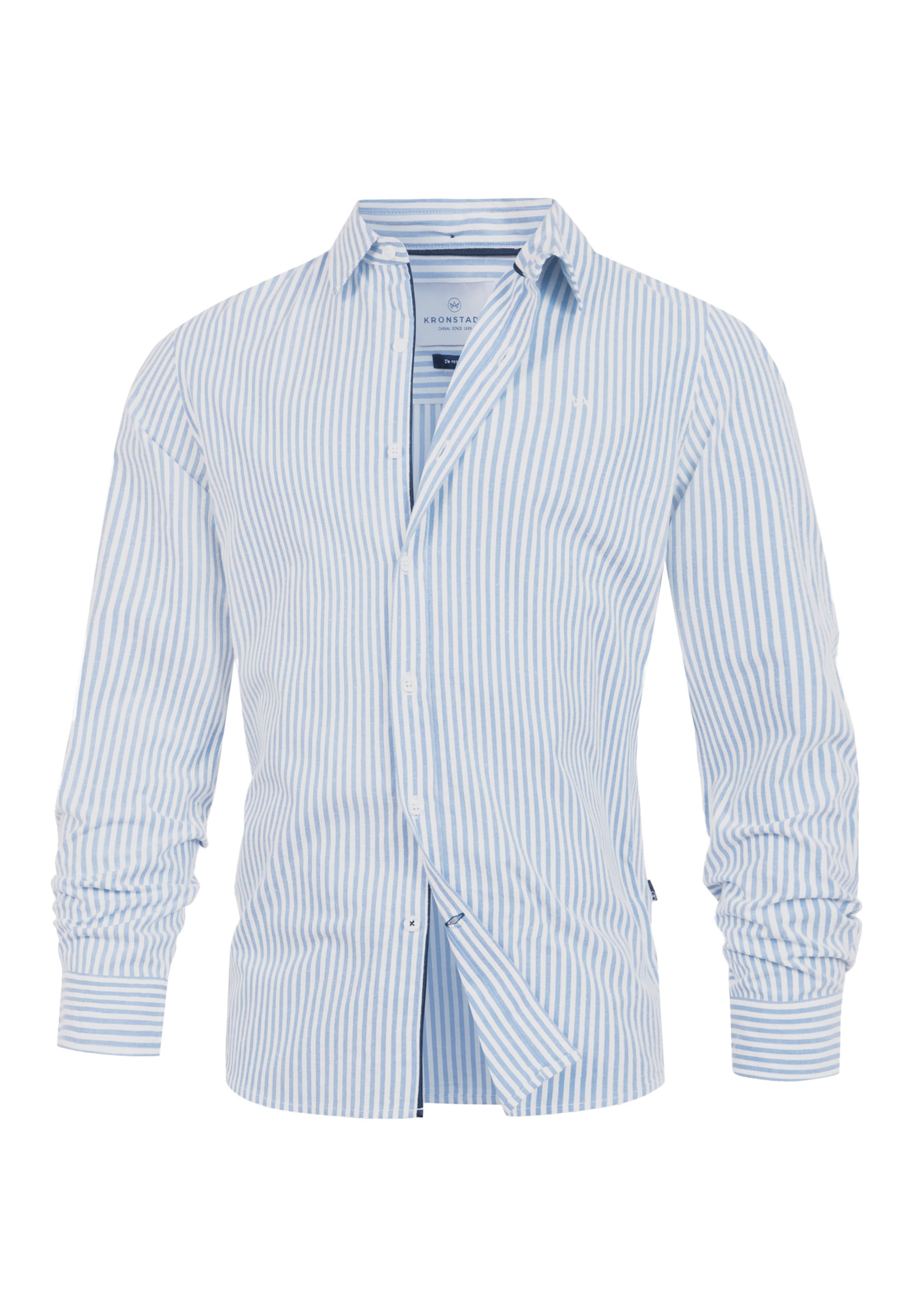 Kronstadt Button Up Shirt 'Tanner' in Blue: front