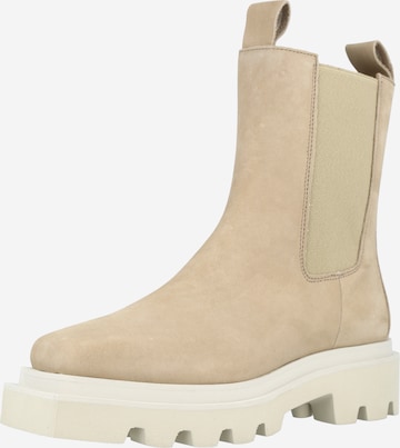 Toral Chelsea Boots in Beige: front