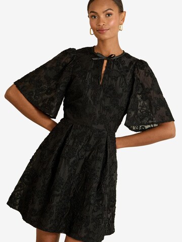 Robe love & roses en noir : devant