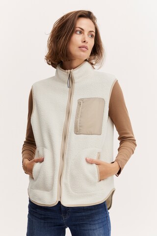 Fransa Vest in White: front