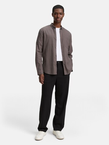 Coupe regular Chemise TOM TAILOR DENIM en marron