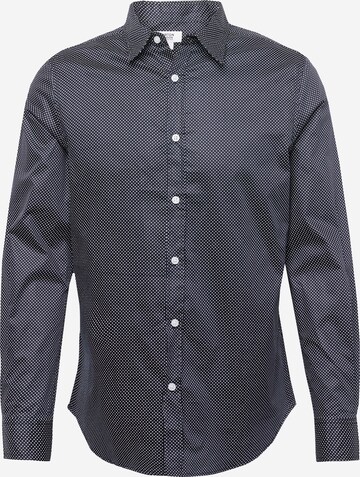 Coupe regular Chemise BURTON MENSWEAR LONDON en bleu : devant