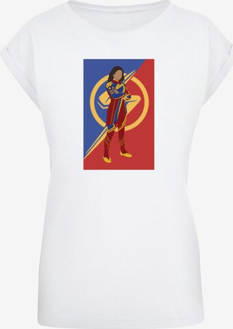 ABSOLUTE CULT T-Shirt 'The Marvels - Cutout Pose' in Weiß: predná strana