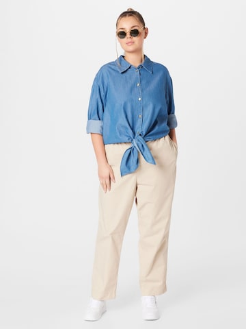 Michael Kors Plus Blouse 'CHAMBRAY' in Blue