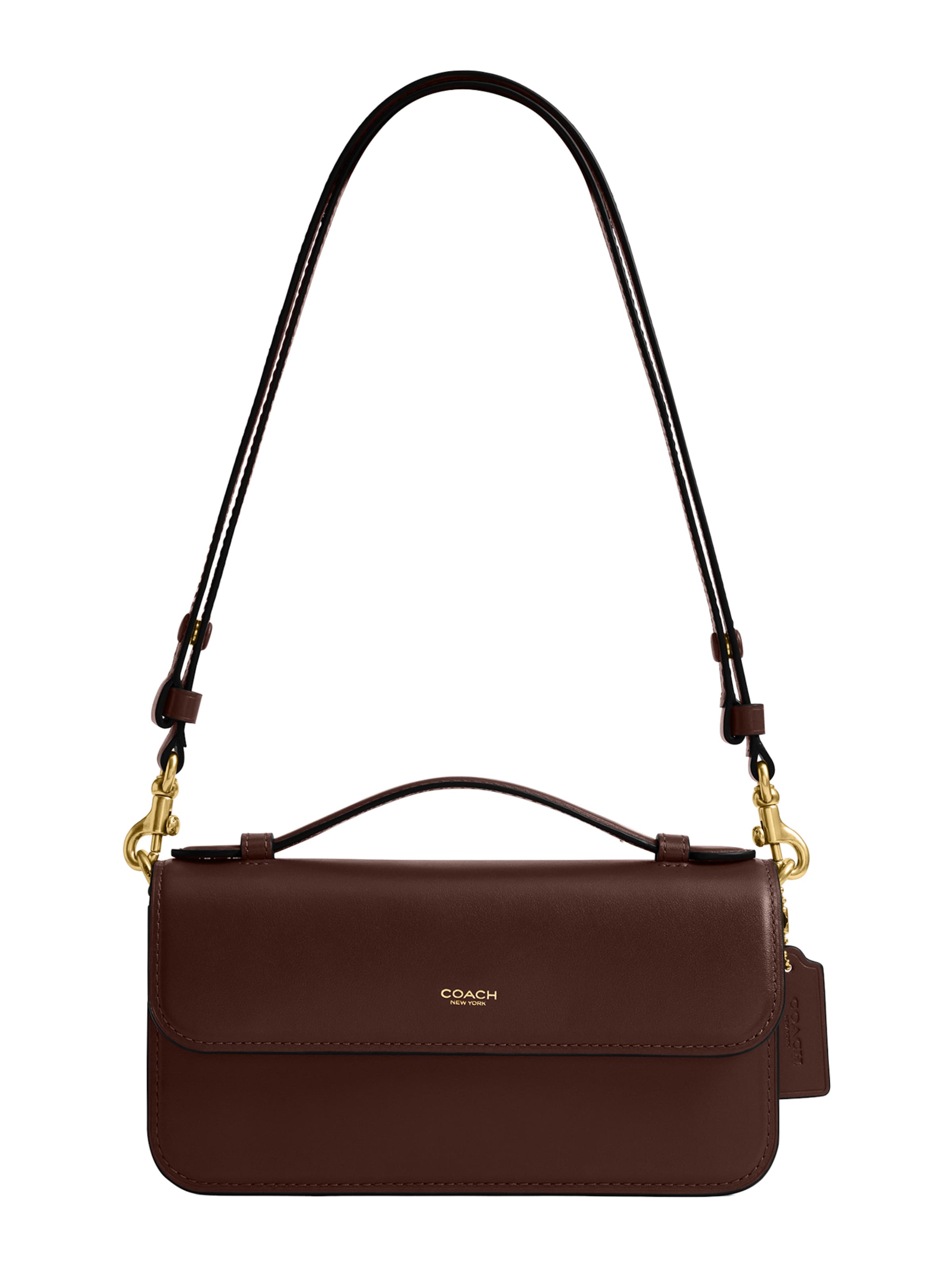 COACH - Mala de ombro 'ELORA' em castanho: frente