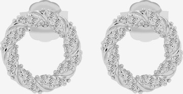 Akzent Earrings '"Vivendel" aus 925 Sterlingsilber, rhodiniert, langlebig' in Silver: front
