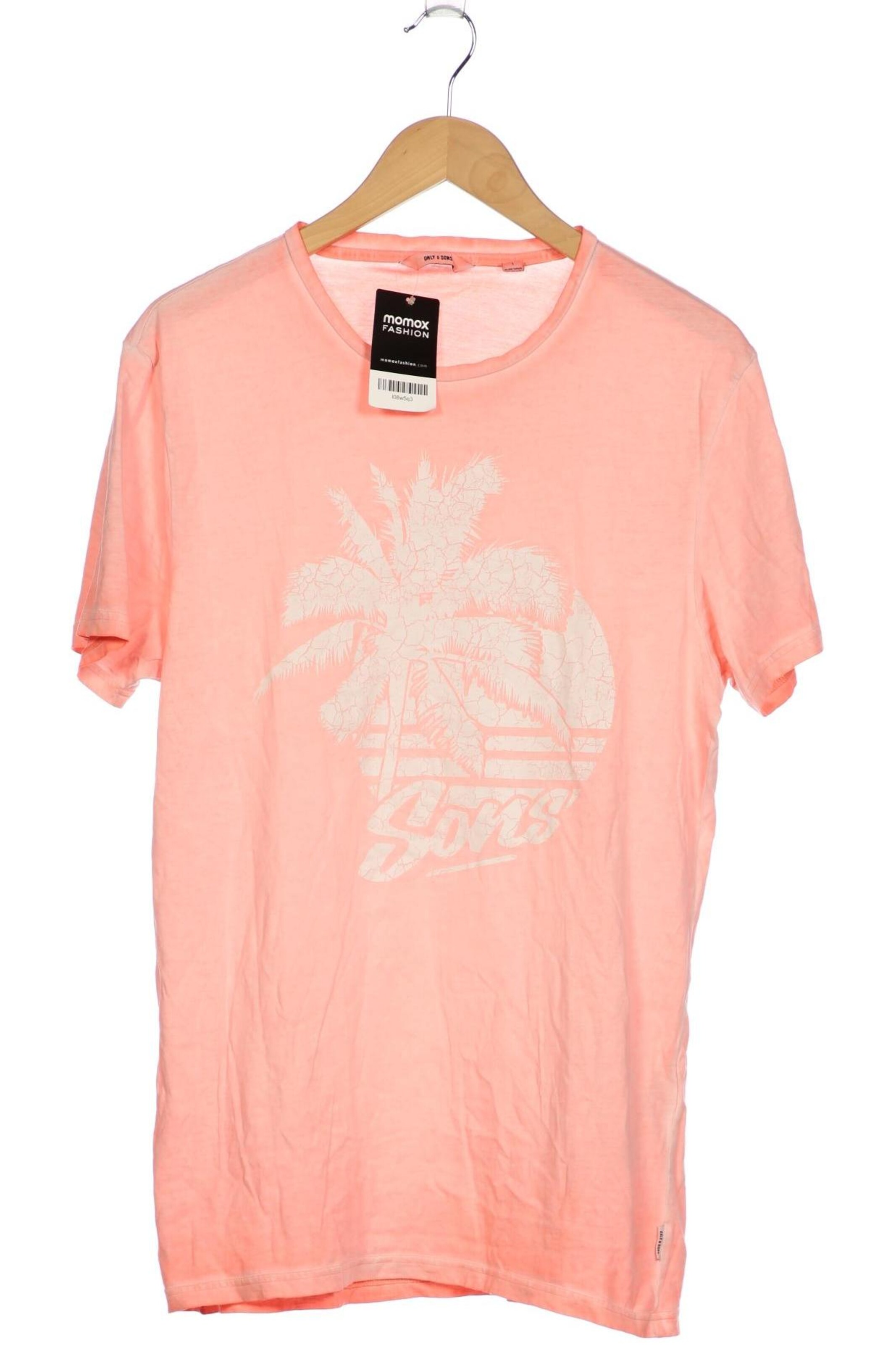 Only & Sons T-Shirt L in Pink: Vorderseite