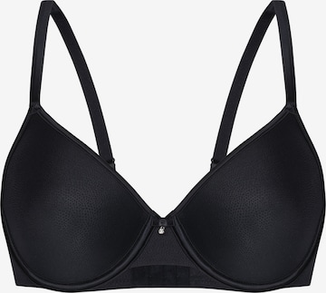 sassa T-shirt Bra 'SENSUAL PEBBLE' in Black: front