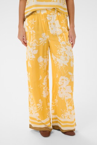 Loosefit Pantalon 'RashedaSZ' SAINT TROPEZ en jaune : devant