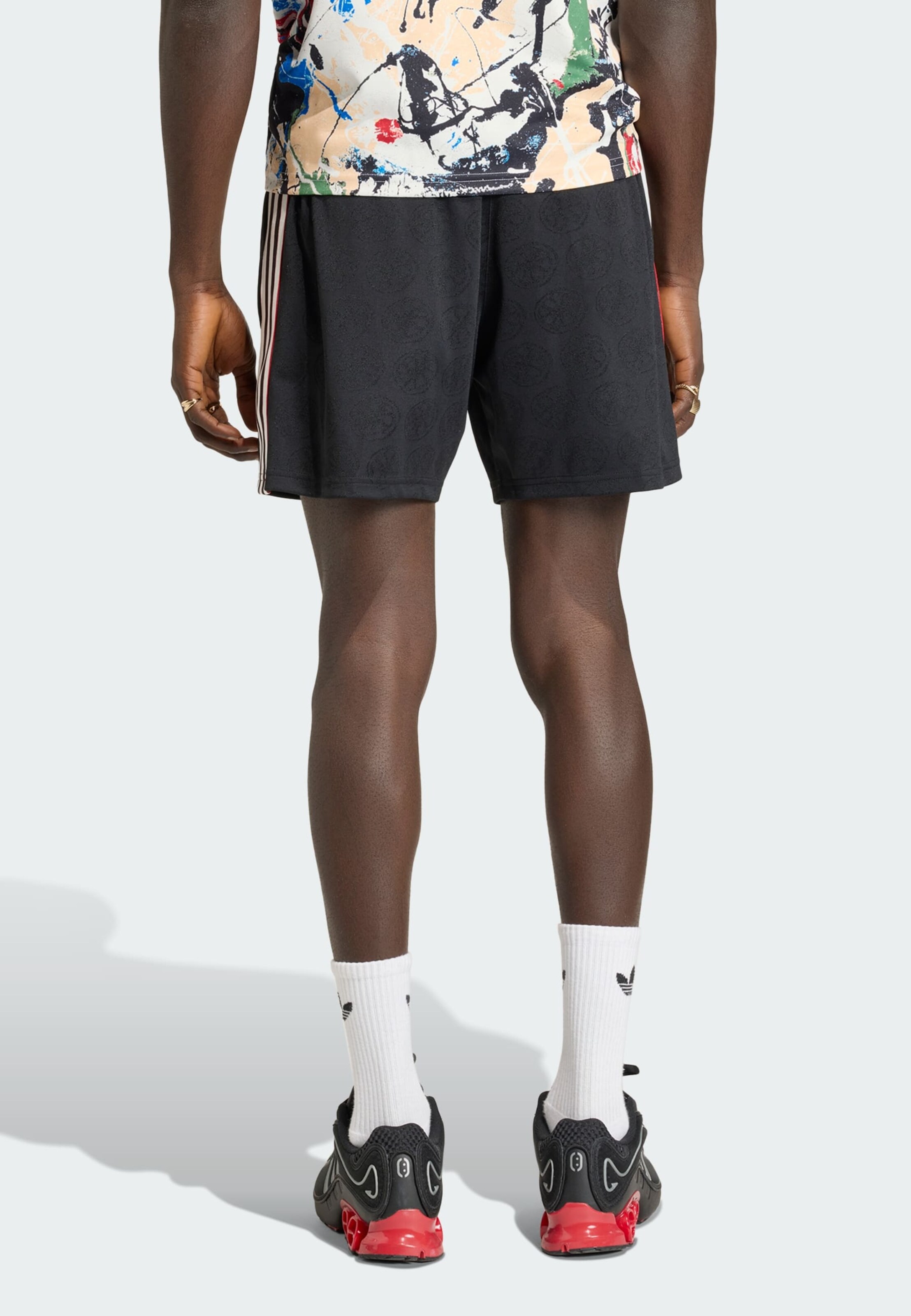 ADIDAS PERFORMANCE Regular Sports trousers 'Manchester United Stone Roses' in Black