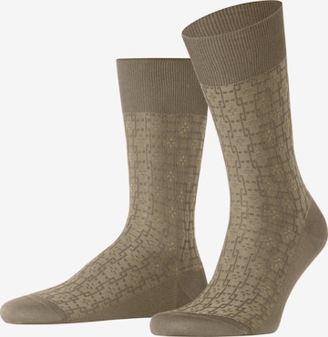 FALKE Socken 'Artwork Tie' in Beige: Vorderseite