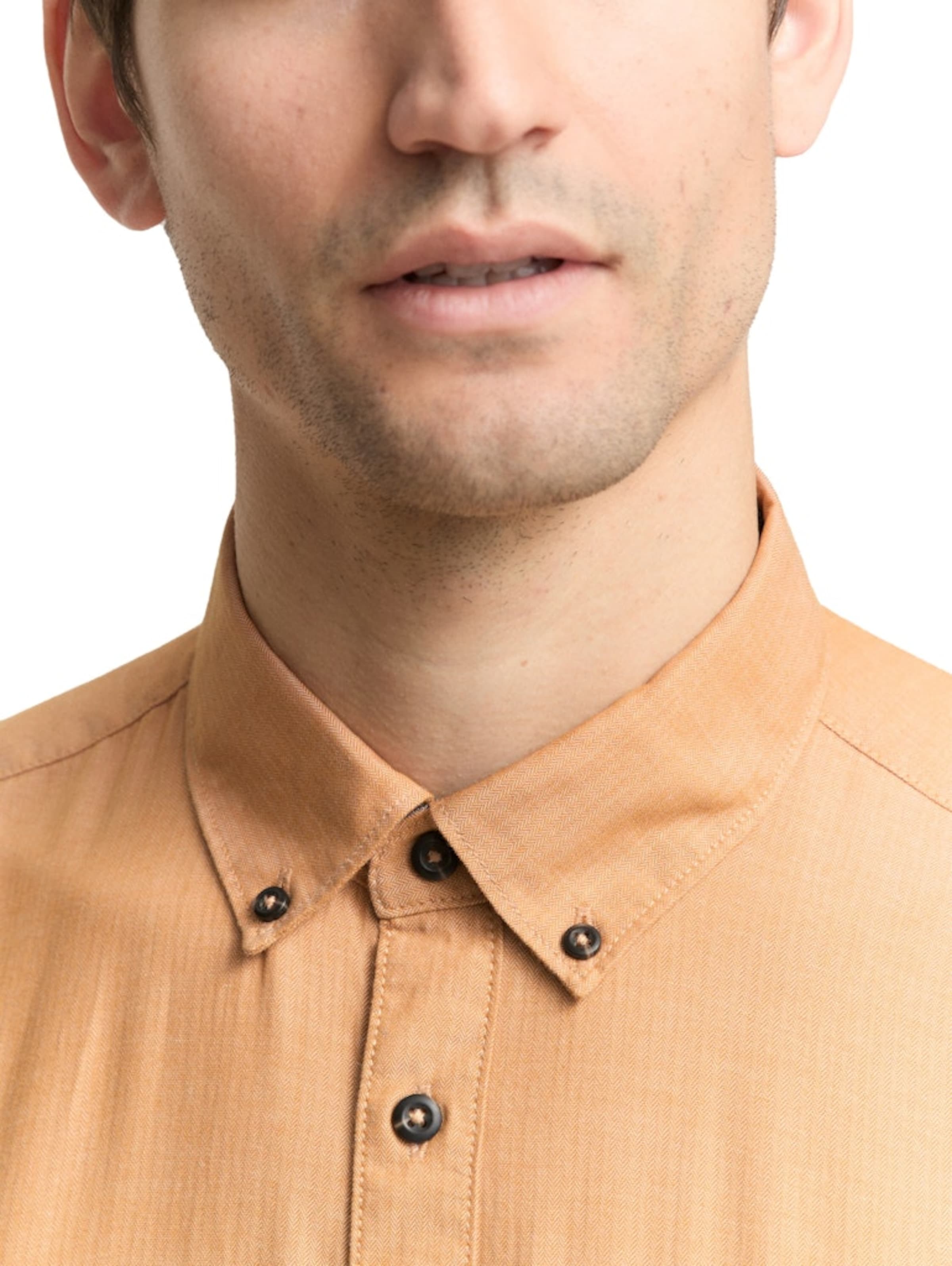 TOM TAILOR Средняя посадка Рубашка в Коричневый