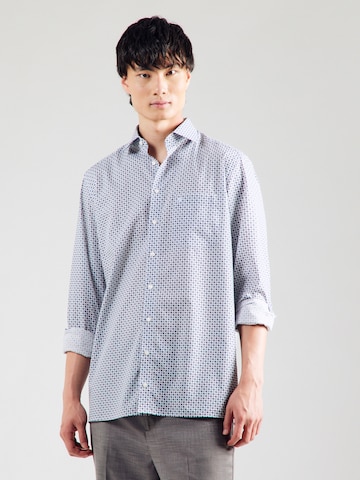 OLYMP Regular fit Overhemd in Blauw: voorkant