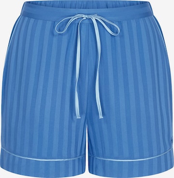 TRIUMPH Schlafshort ' Red Label Amourette Jacquard ' in Blau: Vorderseite