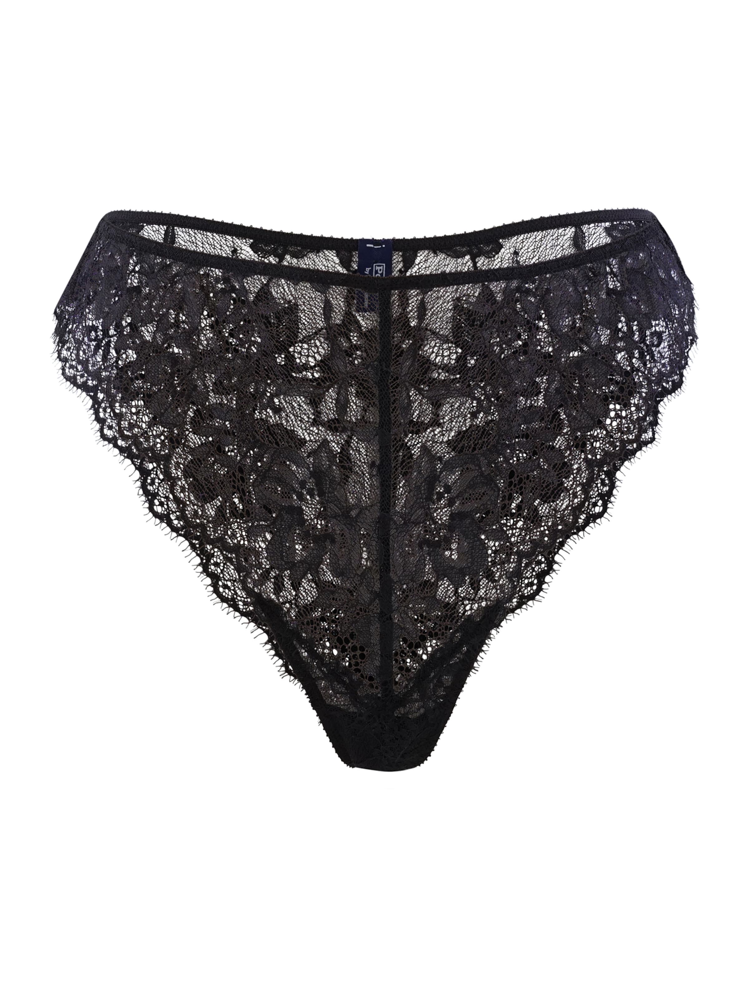 Polo Ralph Lauren - Braga ' Mid Rise Tanga ' en negro: frente