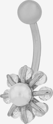 Akzent Piercingschmuck 'Zirkonia' in Silber: Vorderseite
