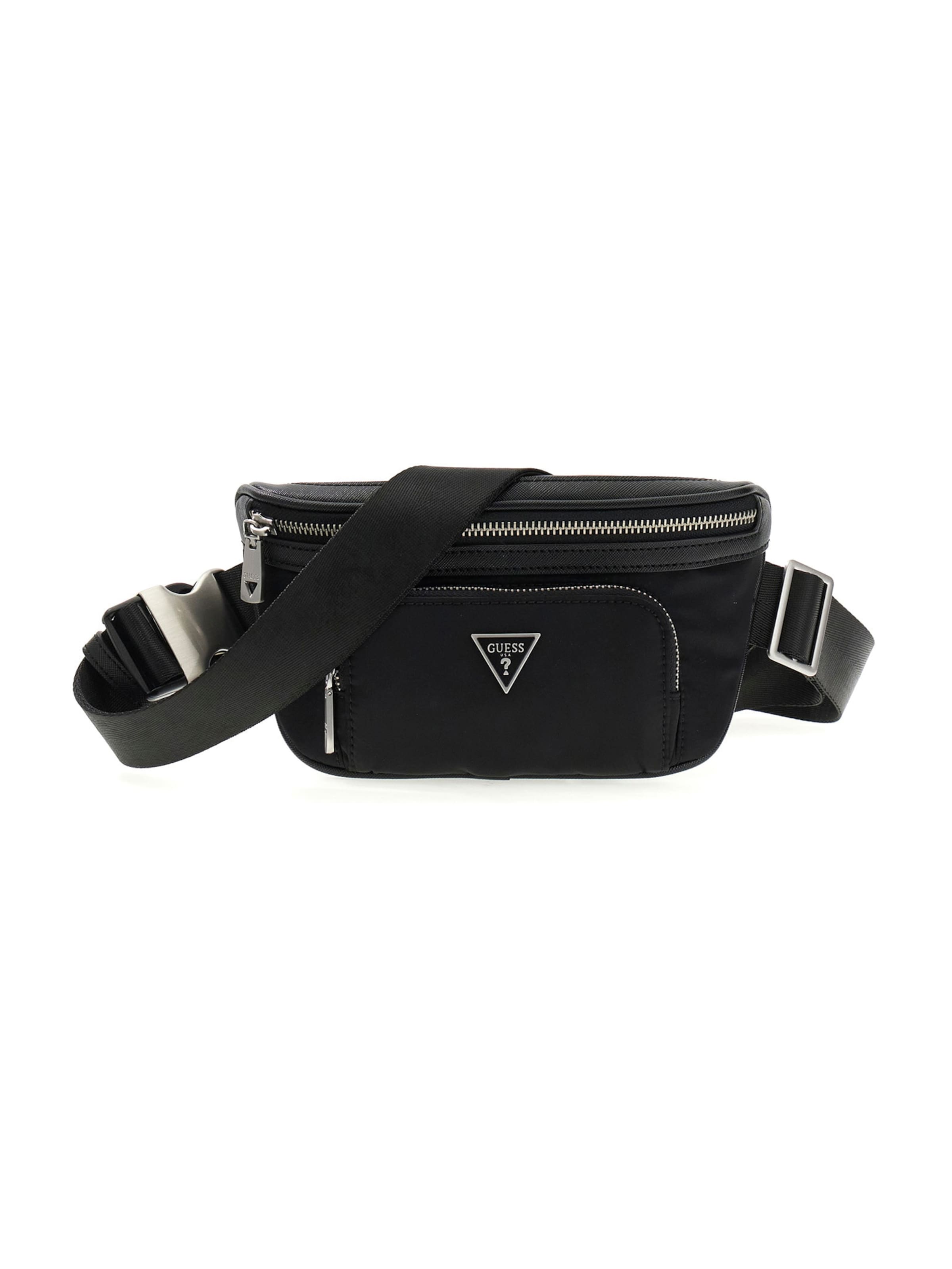 GUESS - Riñonera 'MILANO' en negro: frente