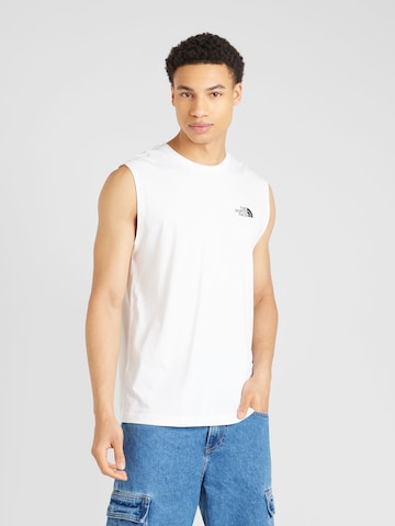 THE NORTH FACE T-shirt 'Simple Dome' i vit: framsida