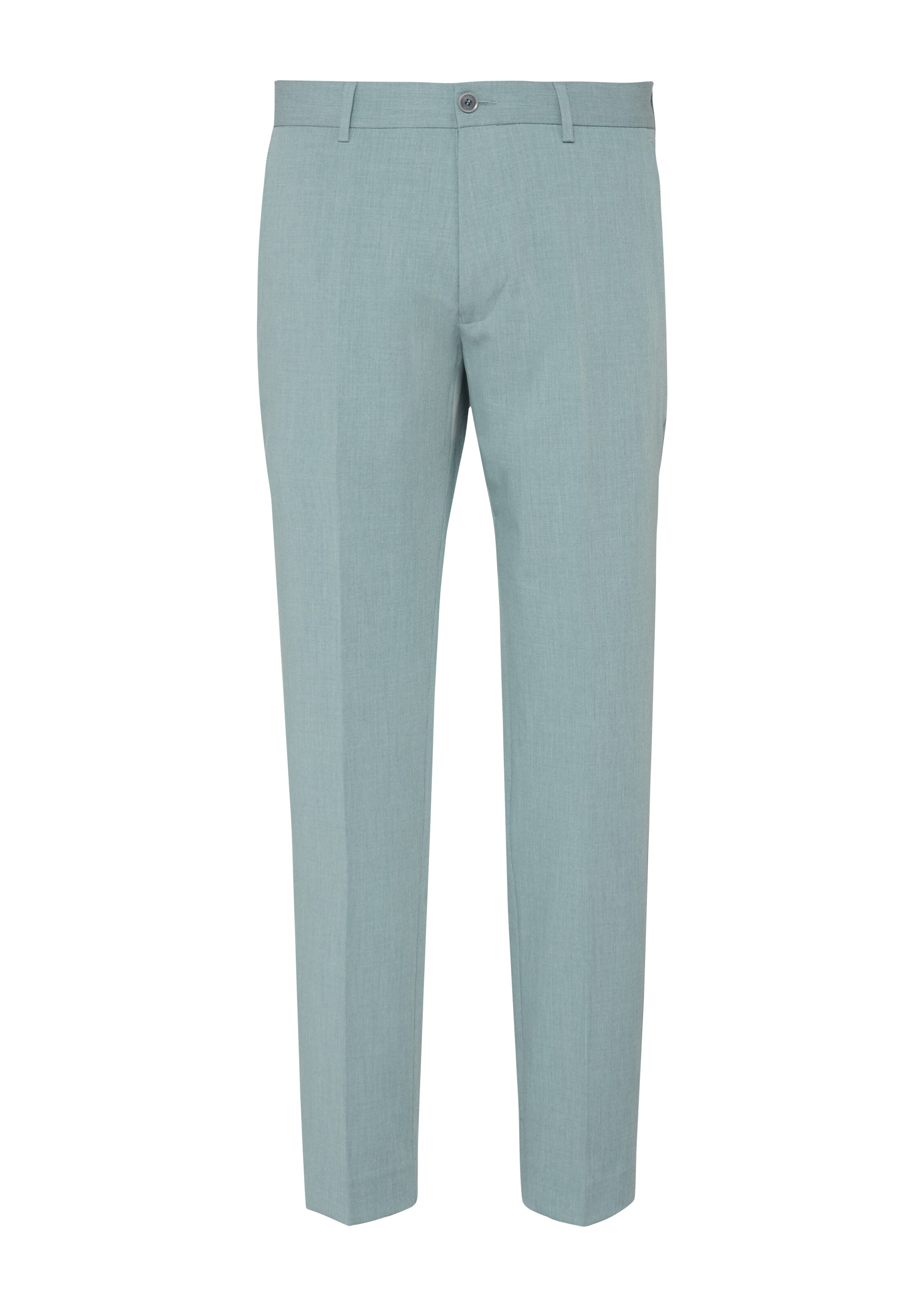 s.Oliver BLACK LABEL Slimfit Pantalon in Groen: voorkant