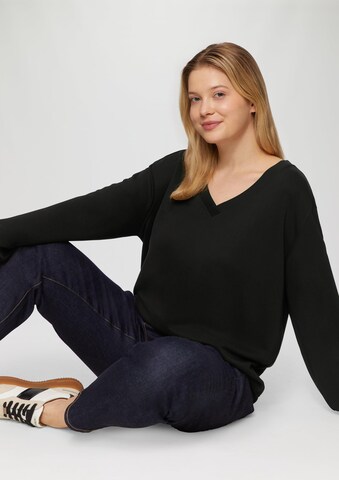 s.Oliver Sweatshirt in Schwarz