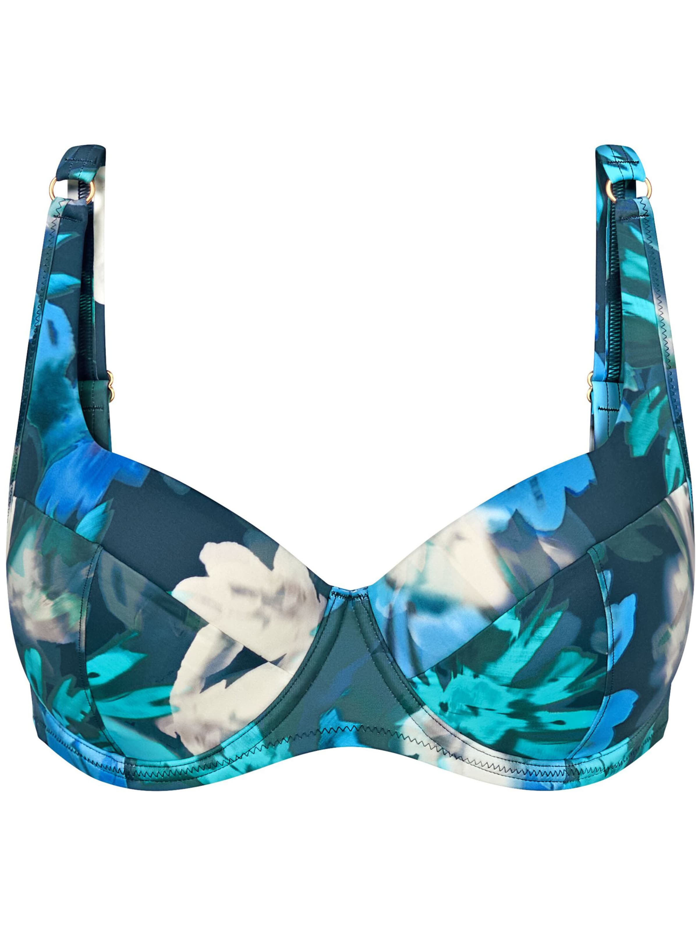 TRIUMPH Bikini Top ' Summer Fleur ' in Turquoise, Item view